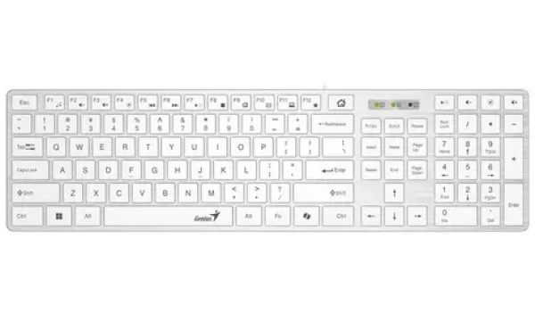 GENIUS Slimstar 126 bílá / Drátová / Copilot / USB / CZ+SK layout (31310017427)