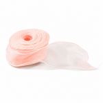 Cake star organzová stuha světle růžová šířka 6 cm