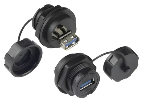 Good Connections S4 USB-A / Průmyslová spojka / IP67 / bajonetový uzávěr (IC04-U304)