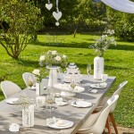 Räder Porcelánová váza Hearts – set 2 ks, zelená barva, bílá barva, porcelán
