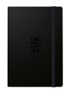 18měsíční týdenní diář 2027 Baloušek Lungo B6 tmavý