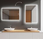 Kielle - Idolio Zrcadlo s LED osvětlením a vyhříváním, 60x80 cm 50324101