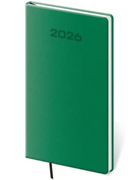 Diář 2026 týdenní kapesní A5 Soft - zelená