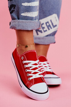 Klasické Dámské Tenisky Červené Omerta 36