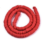 Lentilky z polymeru - ∅ 6 mm - červené - 1g - cca 25 ks