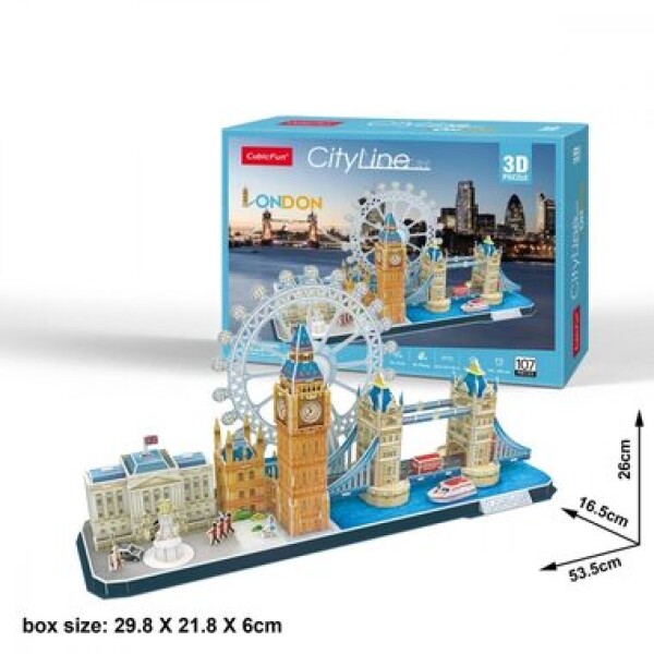 CubicFun 3D puzzle CityLine panorama: Londýn 107 ks