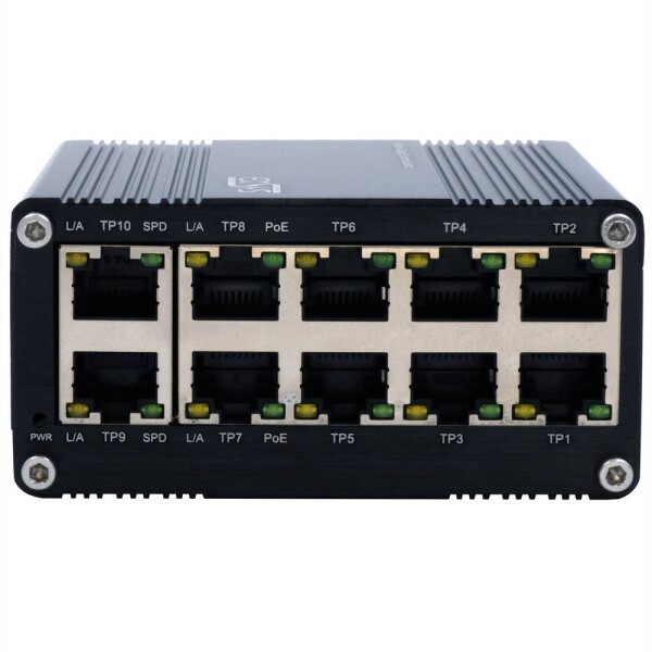 Exsys EX-62025PoE EXSYS EX-62025PoE 10-Port Industrial PoE síťový switch