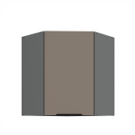 Horní rohová skříňka Aria ANT 60x60 GN-72 1F (45°) Barva korpusu: Antracit, Barva dvířek: GR - Graphite AFM