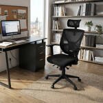 Kancelářská židle, asynchronní mechanismus, černá, KA-Q8250 BK