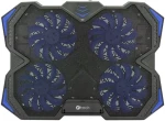 C-TECH Zefyros (GCP-01B) chladicí podložka černá / casual gaming / 17.3" / modré podsvícení / regulace otáček (GCP-01B)