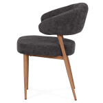 Jídelní židle, šedá, látka, CT-L5031 GREY2