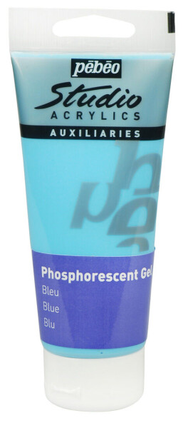 Pébéo Fosforeskující akrylová barva Pébeo Phosphorescent 100ml - modrá