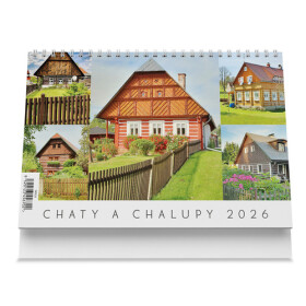 Stolní kalendář Chaty a chalupy 2026