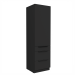 Vysoká potravinová skříňka Aria 60 DKS-210 3S 1F - Premium Box Barva korpusu: Černá, Barva dvířek: GR - Graphite AFM