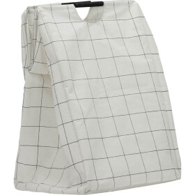 House Doctor Skládací koš na prádlo Squares White, bílá barva, plast