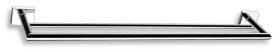 NOVASERVIS - Dvojitý držák ručníků 600 mm Titania Elis chrom 66425,0
