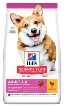Hill's Science Plan Adult Small Mini 6 kg / Granule pro psy / pro dospělá malá a trpasličí plemena / kuře krůta