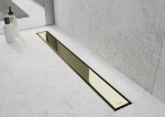 MEXEN - Flat M13 odtokový žlab 2v1 140, zlatý 1510140