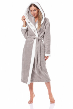 Dlouhý dámský župan L&L 9145 Hft M-2XL opál XL-171/106/114
