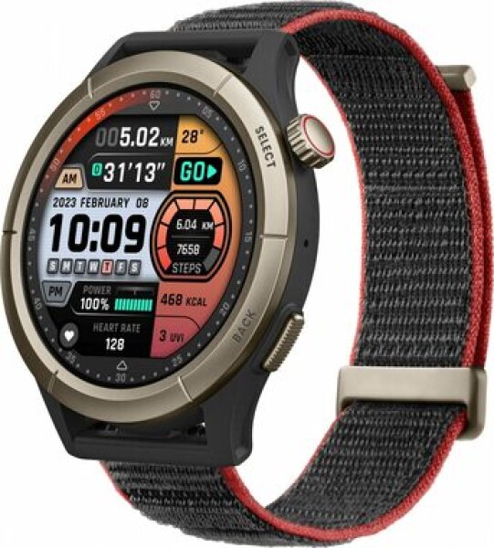 Rozbaleno - Amazfit Cheetah Pro Černá / Chytré hodinky / 1.45' AMOLED / 5ATM / Bluetooth/ Andriod 7+ iOS 12+ / rozbaleno (W2292TY1N.rozbaleno)