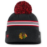 Fanatics Dámská zimní čepice Chicago Blackhawks NHL Authentic Pro W/Cap Cuffed Pom Beanie