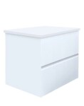 Koupelnová skříňka s krycí deskou SAT B-Way 59x50x45 cm bílá lesk BWAY260WDESK BWAY260WDESK