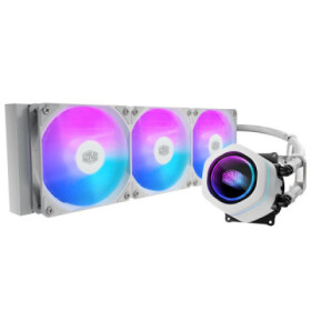 Cooler Master vodní chladič MasterLiquid Core Nex Digital 360 White ARGB, 3x 120mm, ARGB, LGA1851, AM5, Bílá EDF_1566583