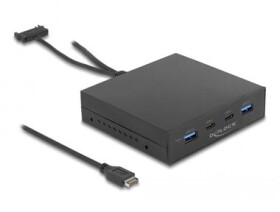 DeLock Přední panel 3.5" 2x USB 3.2 Gen 2 A 2x USB 3.2 Gen 2 C černá (64057)