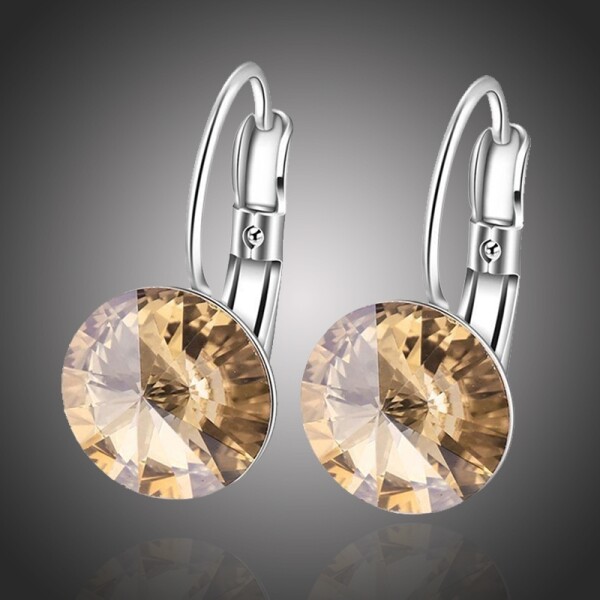 Náušnice Swarovski Elements Amanda Champagne, Champagne