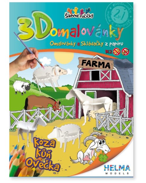 3D omalovánky Farma