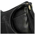 Luxusní dámská kožená crossbody kabelka Katana Arletta, černá