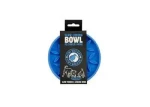 KIWI WALKER Lízací miska Flower Mini modrá / Proti hltání / průměr 14 cm (FDP-710)