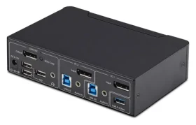 StarTech 2-portový DisplayPort / KVM přepínač / 4K 60Hz / USB 3.0 / EDID Management (P2AD122-KVM-SWITCH)