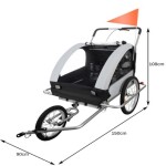Malatec ML 14746 Vozík za kolo jogger 3v1 LED černošedý