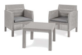 TOOMAX MATILDE 2 SEATER zahradní plastový set - šedá