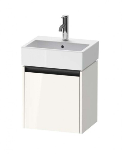 DURAVIT - Ketho.2 Umyvadlová skříňka 44x43x34 cm, 1 dvířka, panty vpravo, lesklá bílá K25070R22220000
