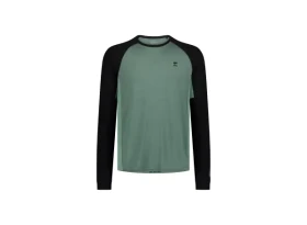 Mons Royale Tarn Merino pánské triko dlouhý rukáv Cypress / Black / Thyme vel. M
