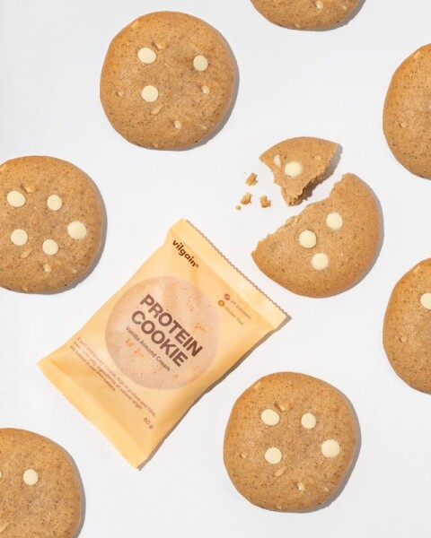 Vilgain Protein Cookie – Vanilkový krém s mandlemi 80 g