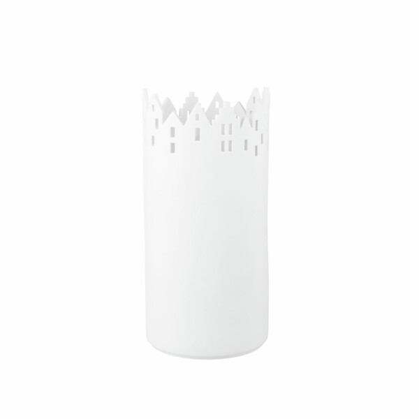 Räder Porcelánová váza City Vase 22 cm, bílá barva, porcelán