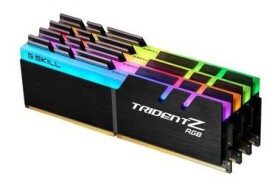 G.SKill Trident Z RGB 128GB (4x32GB) 3200 MHz černá / DDR4 / 16-18-18-38 / 1.35V / XMP 2.0 / LED podsvícení (F4-3200C16Q-128GTZR)