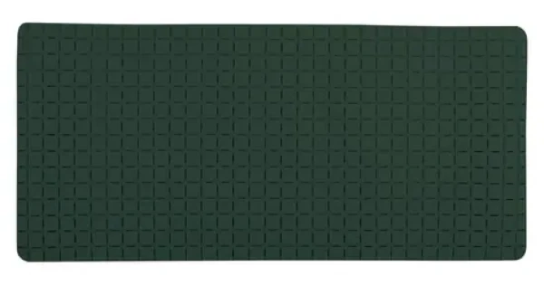 MSV QUADRO Premium protiskluzová podložka do vany tmavě zelená / SBS kaučuk / 36 x 76 cm
