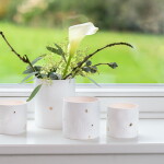 Räder Porcelánový svícen Winter Stories, bílá barva, porcelán