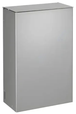 Rossignol Stella 51346 metalově šedý / Nástěnný koš s víkem / 10 L