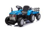 Mamido Dětský elektrický traktor s vlečkou Farm 24V 2x45W modrý