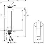 HANSGROHE - Vivenis Umyvadlová baterie 250, EcoSmart, matná černá 75042670