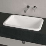 VILLEROY & BOCH - Loop&Friends Umyvadlo zápustné, 68x45 cm, s přepadem, CeramicPlus, alpská bílá 4A6600R1