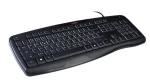 C-TECH KB-107 USB černá / Ergonomická klávesnice / membránová / USB / CZ/SK layout (8594125010386)