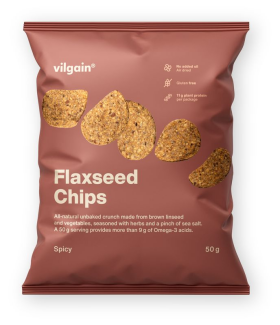 Vilgain Flaxseed Chips – pikantní 50 g
