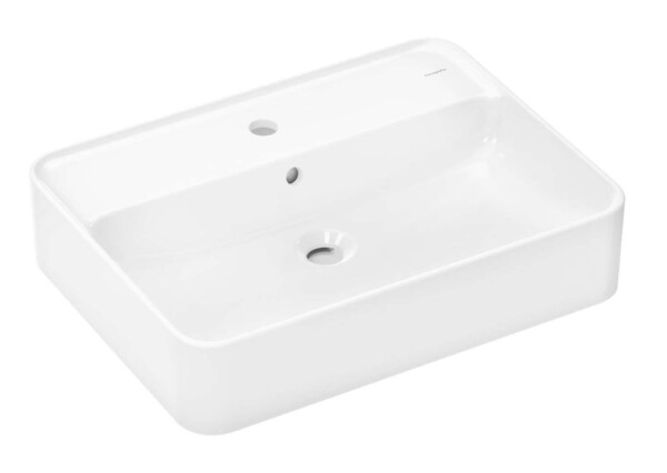 HANSGROHE - Xuniva Q Umyvadlo na desku, 60x45 cm, s přepadem, otvor pro baterii, bílá 60172450
