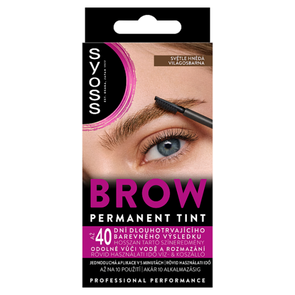 Syoss Brow Tint permanentní barva na obočí Světle hnědý